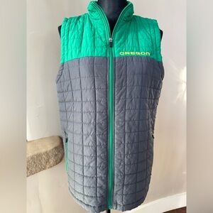 Oregon Ducks Colosseum Full Zip Quilted Vest Men’s Size Medium